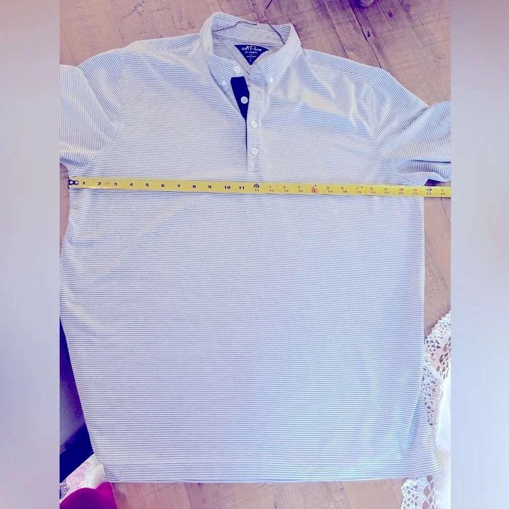 Adidas Adi-Pure Golf Polo Shirt. Men’s Sz-L Gray | White Neutral. Lightweight.